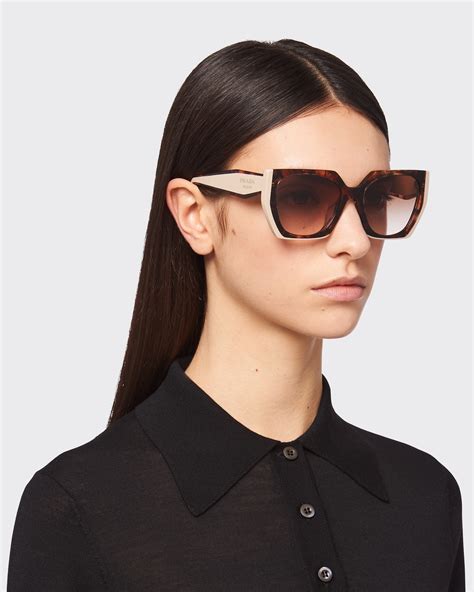 prada spr 15q sunglasses brown|Opaque Gradient Dark Brown Lenses Prada Eyewear Collection .